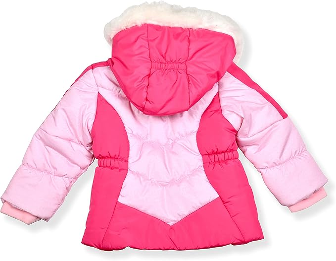 Arctic Quest Little Girls Bib Snow Pants and Ski Jacket Water-Resistant Snowsuit For Kids Winter Jacket For Girls