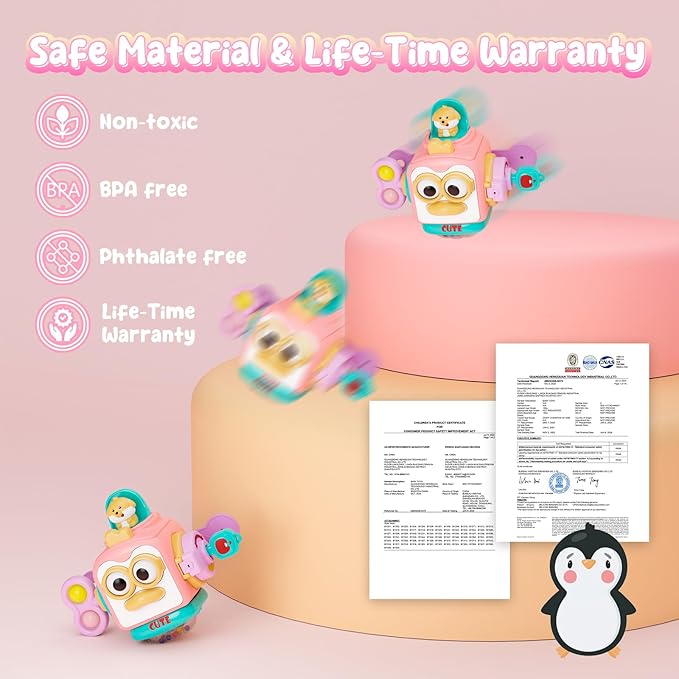 OSIMILY Toys for 1 Year Old Girl, Busy Cube Gift for 1 Year Old Girl,Sensory Toys for Toddlers 1-3,Fine Motor Skills Educational Toys,Birthday Gift for Baby Aged 6, 9, 10, 12, 18 Months