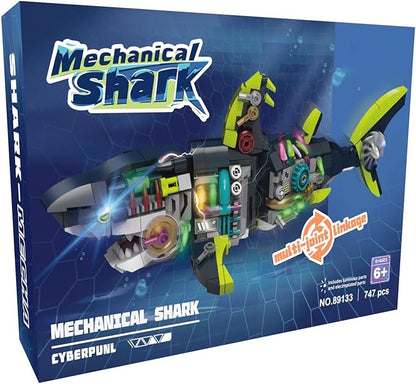 Mechanical Sharks Building Blocks Set for Boys & Adults - 747 Pieces Sea Animals Building Block Kit Toy, Ocean Animals Toys for Kids Teens Adults Boys Age 8-14 12-16