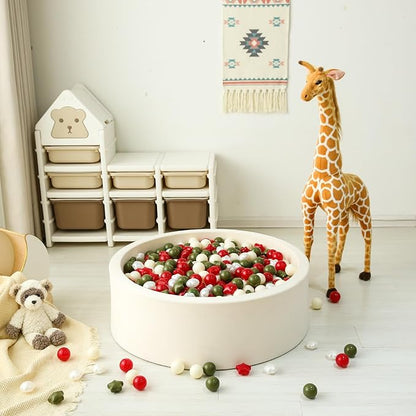 GOGOSO Ball Pits Balls for Toddlers, 100 Stars Hearts Florid Shapes Ball, Flowers Plastics Balls for Bounce House, Pastel Ball for Kids Birthday Party Xmas Friendship Bracelet Banner Decor