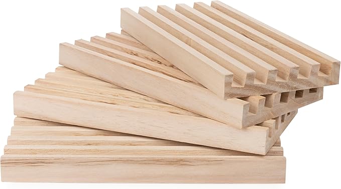 Spin Master Games, Wooden Domino Racks, Set of 4 Trays for Mexican Train Dominoes, Dominoes Games, Classic Game, Kids Game, Adults & Kids Ages 8+