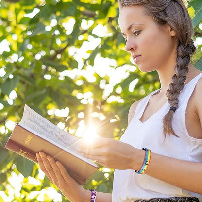 40 Pcs WWJD Bracelets What Would Jesus Do Religious Christian/ Friendship Bracelets Colorful Woven Wristbands for Men Women Boys Girls, 20 Styles