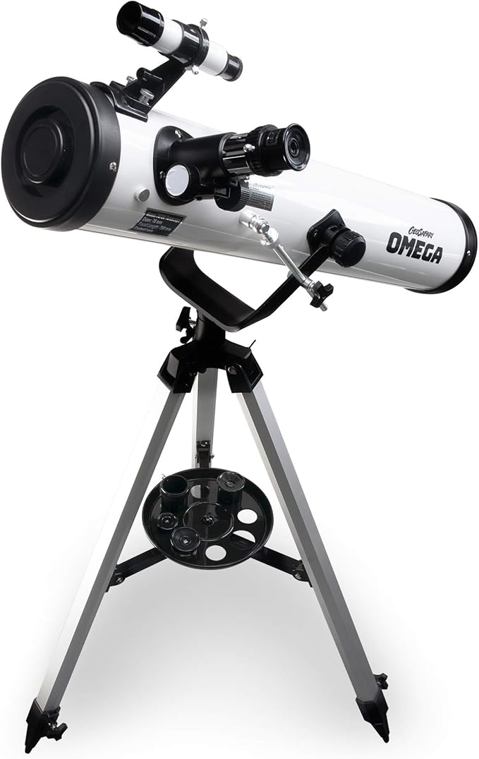 Educational Insights GeoSafari Omega Reflector Telescope, Telescope for Kids & Adults, Supports STEM Learning, Great to Explore Space, Moon,& Stars, Ages 8+