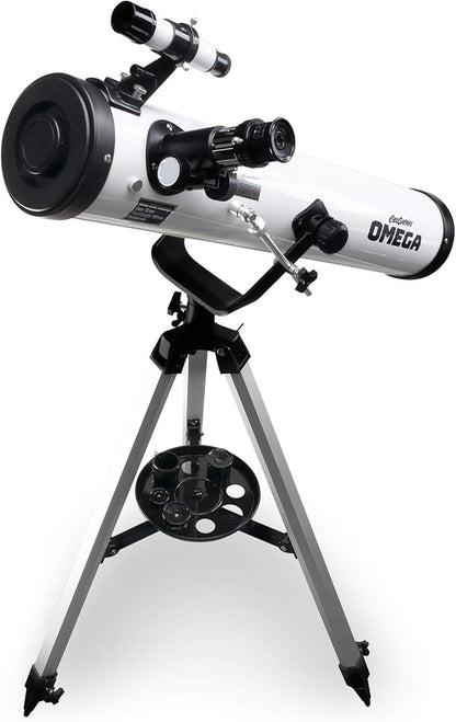 Educational Insights GeoSafari Omega Reflector Telescope, Telescope for Kids & Adults, Supports STEM Learning, Great to Explore Space, Moon,& Stars, Ages 8+