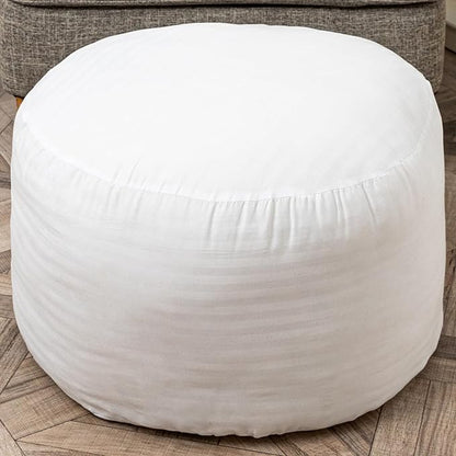 Asuprui Pouf Filler PP Cotton Footstool Filler Pouf Stuffing Pouf Insert Pouf Ottoman Filler Bean Bag Filler 20x20x12 Inches Round Poof Filler