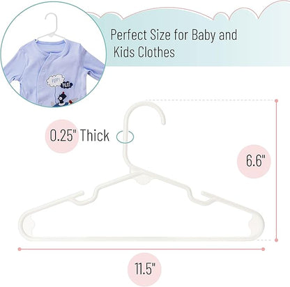 Mr. Pen- Kids Plastic Hangers, 20 Pack, White Baby Hanger, Childrens Hangers for Clothes, Baby Hangers for Closet, Kids Hangers, Baby Clothes Hangers, Toddler Hangers, Kid Hangers, Hangers for Kids