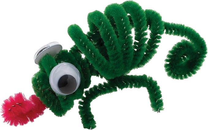 Creativity Street Chenille Stems/Pipe Cleaners, Dark Green, 12 Inch x 4mm, 100 Count