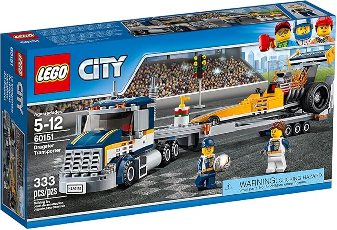 LEGO City Great Vehicles Dragster Transporter 60151