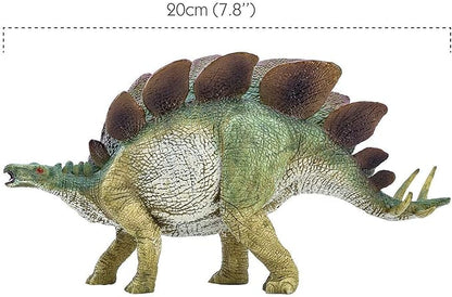 Gemini&Genius Stegosaurus Dinosaur Toy Figure for Kids, Dinosaurs Action Figurine Dino Collection Dinosaur Model Toys for Boys and Girls 4-12 Years Old（Green）