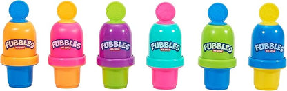 Fubbles Bubbles No-Spill Bubble Tumbler for Babies Toddlers and Kids | Includes 6oz Bubble Solution and Bubble Wand (Tumbler Colors May Vary)(Pack of 3)