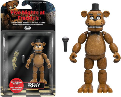 Funko 5" Articulated Action Figure: Five Nights at Freddy's (FNAF) - Freddy Fazbear - Collectible - Gift Idea - Official Merchandise - for Boys, Girls, Kids & Adults - Video Games Fans