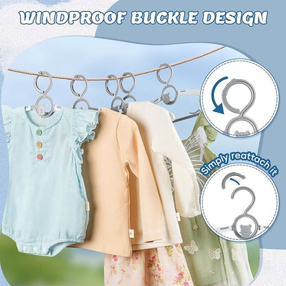 Baby Hangers 30 Pack Extendable Adjustable Kids Hangers - Stackable Kid Hangers,11-14 Inch Non-Slip Plastic Toddler Hangers for Baby Kids Children,Grey Bear Kids Clothes Hangers for Closet