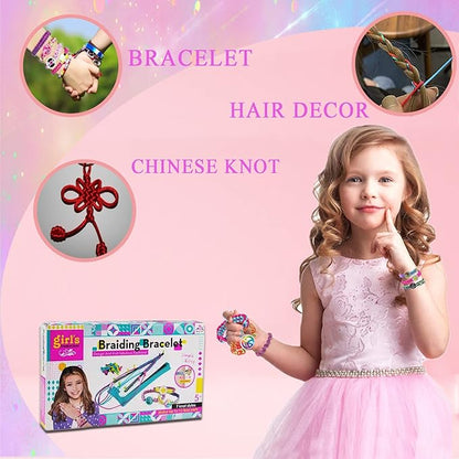 Friendship Bracelet Making Kit Toys, DIY Crafts for Girls Ages 8-12, Hottest Birthday Christmas Gifts for 7 8 9 10 11 12 Years Old Kids, Travel Activities Party Favor Holiday Gift Guide