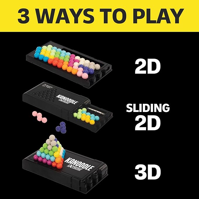 Educational Insights Kanoodle Extreme Puzzle Game, Brain Teaser Puzzle Challenge Game, Travel Games, Gift for Ages 8+