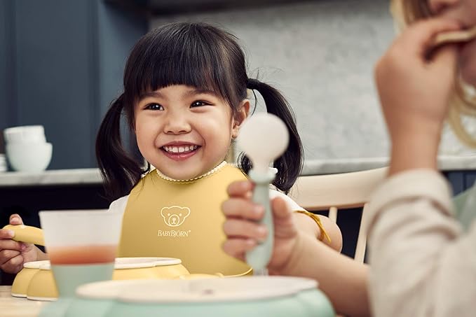 BabyBjörn Baby Dinner Set, 5 pcs, Powder yellow