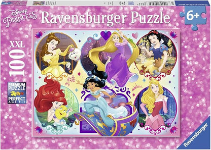 Ravensburger Disney Princesses - 100 Piece Jigsaw Puzzle for Kids | Unique Puzzle Pieces | Premium Quality | Ideal Educational Toy | Perfect