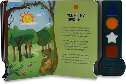 Interactive Sound Book for Toddlers with Nursery Rhyme Songs, Musical Toy, Hush Little Baby, You are My Sunshine, Check Out The Video to Hear The Singer's Voice