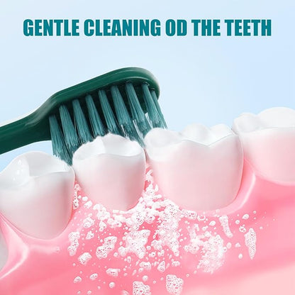 30pcs Individually Wrapped Bulk Toothbrushes, Colorful Manual Disposable Travel Toothbrush Set for Adult, Kid, Medium Soft Bristles, for Travel, Hotels (4 Colors)