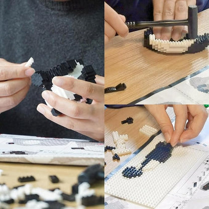 QMEAKMONY Mini Building Blocks Panda Sets Cute Micro Mini Panda Building Bricks for Adults Micro Nano Bricks Perfect Party Favors for Teenagers. (359 PCS)