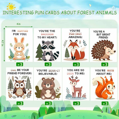 24 Pcs Safari Party Favors, Animal Party Favors, Unfinished Wooden Painting Crafts for Kid, Sunday School Craft for Kid, Painting Craft Activities Kit, New Year's Gift, Valentine's Day, Easter Gift