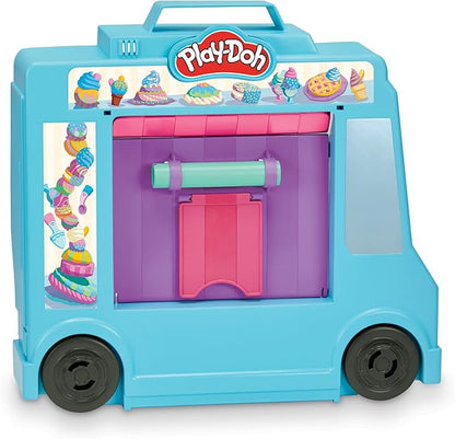 Play-Doh Kitchen Creations Ice Cream Truck Toy Playset for Kids, 20 Play Kitchen Accessories, 5 Colors, Preschool Toys for 3 Year Old Girls and Boys and Up