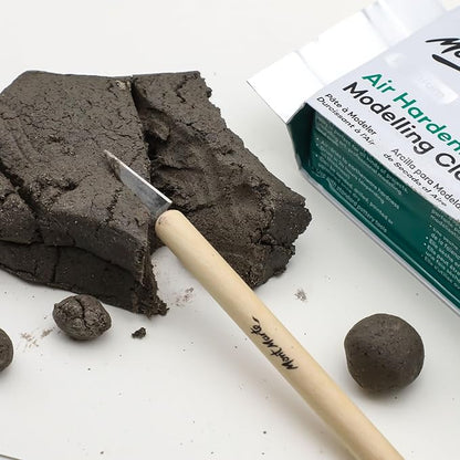 Mont Marte Air Hardening Modelling Clay 1.1lb (500g) in Granite, Stone Colored Clay for Sculpting, Subtle Shimmer Effect, Ideal for Professional Modelling and Crafts