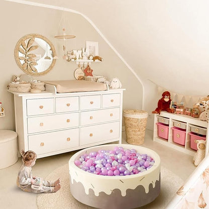 GOGOSO Ball Pit Balls,Plastics Balls for Ball Pit, Stars Hearts Shape for PastelBall for Toddlers Kids