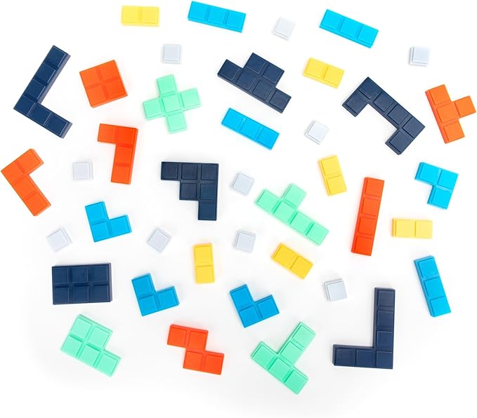 Educational Insights Upzzle - Strategic Stacking Puzzle Game for 2 Players, Brain Teaser Puzzles for Kids and Adults, Perfect for Family Game Night, Gift for Ages 7+