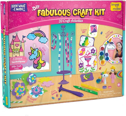 Imagimake Fabulous Craft Kit | Creative Toy and DIY Set for Kids | Arts and Crafts for Kids | Craft Kits for Kids | Gifts for 5 6 7 8 9 10 11 12 Years Old Kids