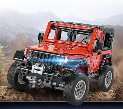 RiceBlock Off-Road Vehicle Model Building Setfor Adult Challenging, Car Building Toys Boys Aged 8 and Above, 1287 Pieces Compatible with Lego