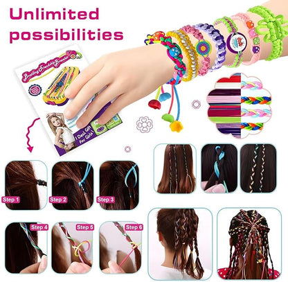 Arts and Crafts for Kids Ages 8-12,Bracelet Making Kit for Girls,Girls Toys Gifts for 6 7 8 9 10 11 12+ Year Old Girl Gift Ideas On Christmas Birthday