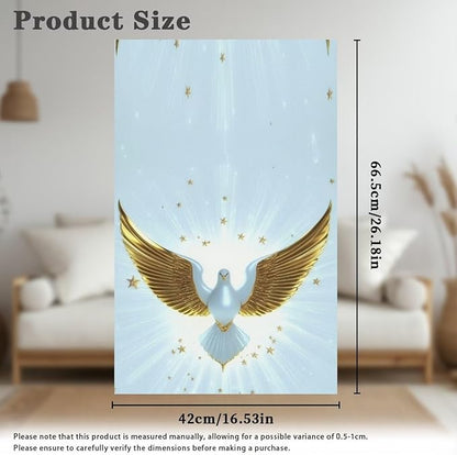 Dove Head Rest Cover for Recliner Easy to Install Headrest Slipcovers Covers Pet Scratch Resistant Peace Couch Headrest Covers for Sofa 2 Pack