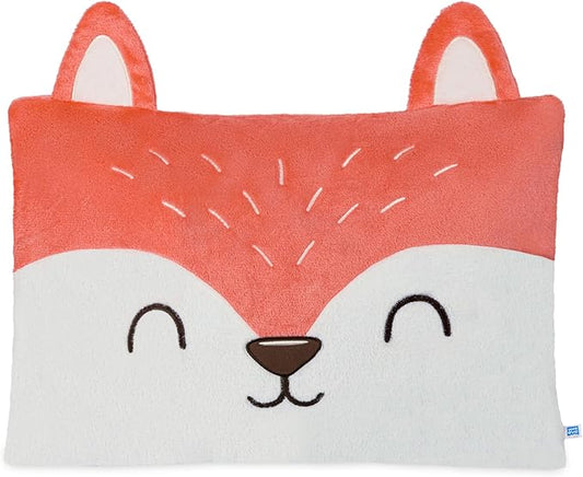 Saint Eve Kids Pillow Pals - Cute & Super Soft Animal Friends Decorative Fluffy Pillow Covers for Girls and Boys & Toddlers Beds, Playroom and Nap Time, Sensory Toys for Kids, Sly the Fox