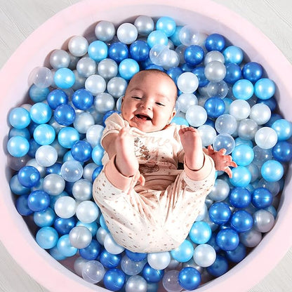 Ball Pit Balls Plastic Balls for Ball Pit Phathalate Free BPA Free Plastic Balls 100pcs 2.2" Set for Toddlers for Play Tent Tunnel