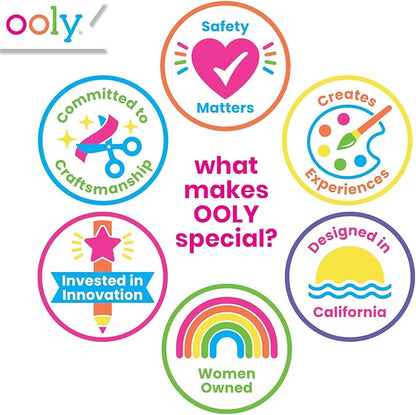 Ooly Mini Scratch & Scribble Art Kit - 6 Card Rainbow Scratch Art Set Gifts for Kids, Travel-Friendly Craft Kit, Wooden Tool Included - Cutie Cats