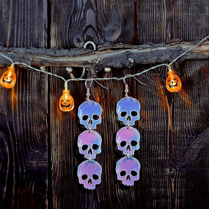 2Pcs Halloween Earring Resin Molds Ghost Skull Skeleton Pendant Silicone Mold Heart Jewelry Epoxy Resin Casting Mould with Hole for DIY Keychain Necklace Bracelet Decor Women Girl Craft