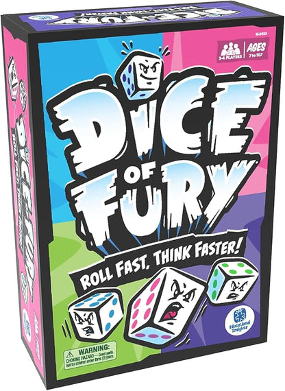 Educational Insights Dice of Fury Fast Paced Family Dice Game, Toy Gift for Boys & Girls, Teens & Adults, Ages 7-99