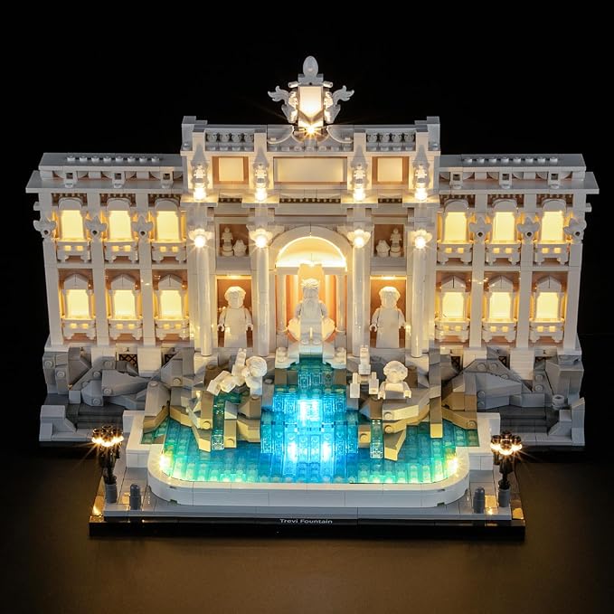 BRIKSMAX 2.0 Light Kit for Lego Trevi Fountain -Innovative Led Lighting Compatible with Lego Architecture 21062 - Not Included Lego Set