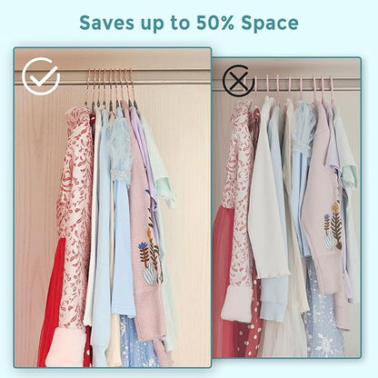 Baby Velvet Hangers 30Pack - 11 Inch Non-Slip Kids Hangers for Clothes - Small Toddler Child Hangers Durable for Every Use - 10 Hanger Clips Included, Gray