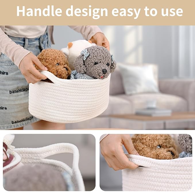 Happyiren Woven Burr Basket with Handles – Perfect for Graduation, Birthdays & Special Occasions, Black Decorative Storage Container for Gifts, Toys, or Essentials