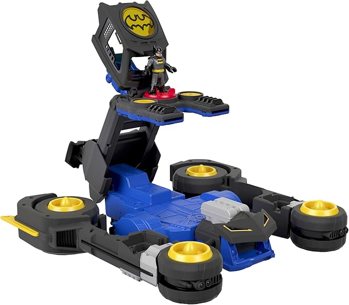 Fisher-Price Imaginext DC Super Friends Batman Transforming Batmobile Remote Control Vehicle Toy Car with Lights and Sounds, for Kids Ages 3 to 8