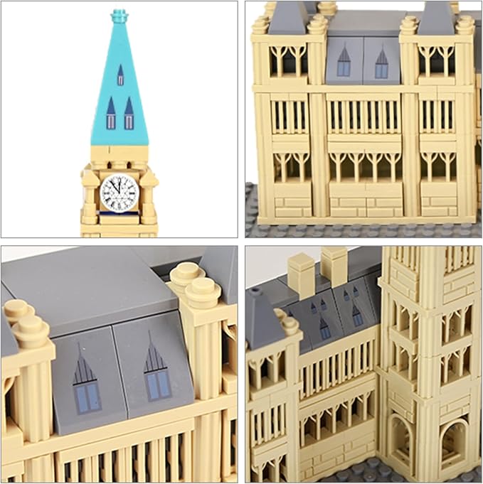 Oichy Parliament Hill Model Building Kits, World Famous Architectural Building Blocks Set, Ottawa Parliament Toy Building Sets for Adults and Kids(608 PCS)