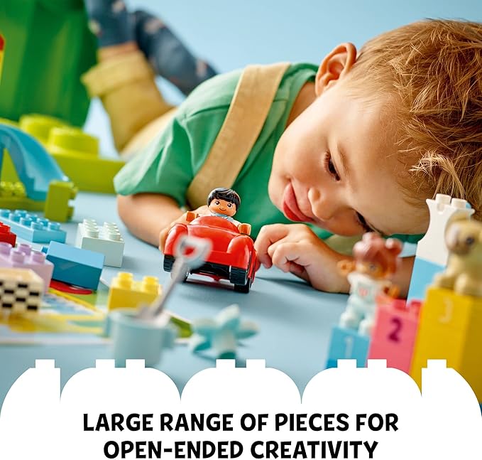 LEGO DUPLO Classic Deluxe Brick Box Building Blocks - Learning & Educational Toys for Toddlers, Preschool, Ages 1.5+ Years - Gift for Birthdays - Develop Fine Motor Skills - 10914