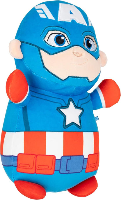 Squishmallows Original Marvel Spidey and His Amazing Friends 10in Captain America HugMees – Ultrasoft Official Jazwares Plush (Medium-Sized)