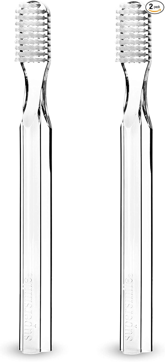 Supersmile New Generation 45° Patented Toothbrush, Clear, 2 Count