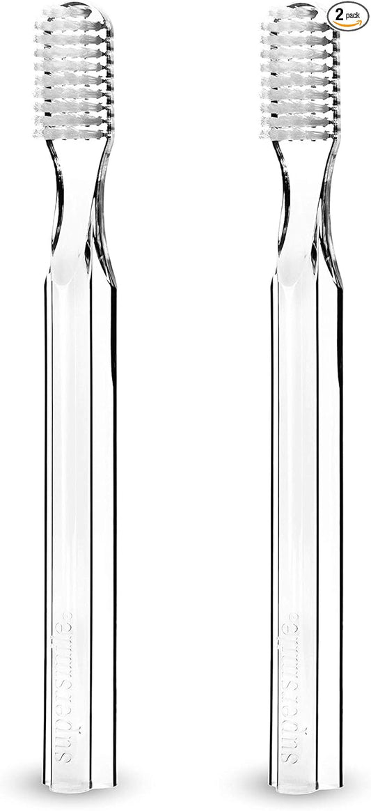 Supersmile New Generation 45° Patented Toothbrush, Clear, 2 Count
