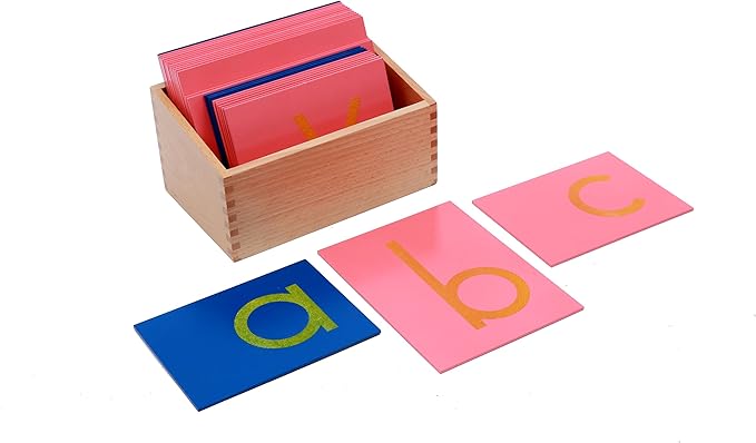 Montessori Materials Lower Case Sandpaper Letters - Print
