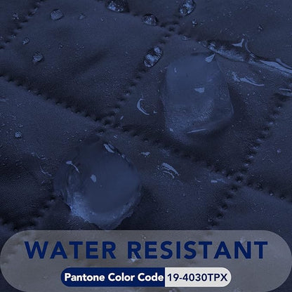 PureFit Reversible Quilted Sofa Cover, Water Resistant Slipcover Furniture Protector, Washable Couch Cover with Non Slip and Elastic Straps for Kids, Dogs, Pets (XX Large, Navy/Navy)