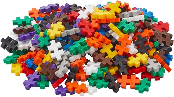 PLUS PLUS – Basic Mix - 300 Piece, Construction Building Stem/Steam Toy, Mini Puzzle Blocks for Kids