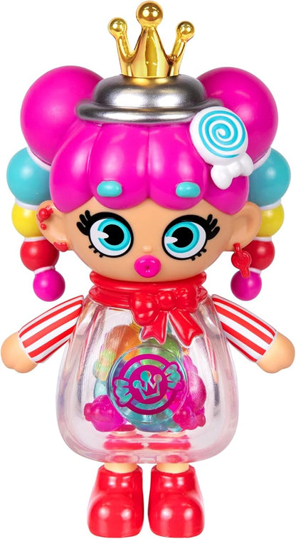 Quirky Kweens Series Premium Figurine and Display Case, 4 Inch/Approx 10cm Tall Collectible Art-Toy, 3 Pack, Every Kween is Unique